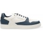 Emporio Armani Sneakers in Pelle Bianca e Blu da Uomo