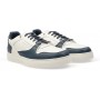 Emporio Armani Sneakers in Pelle Bianca e Blu da Uomo