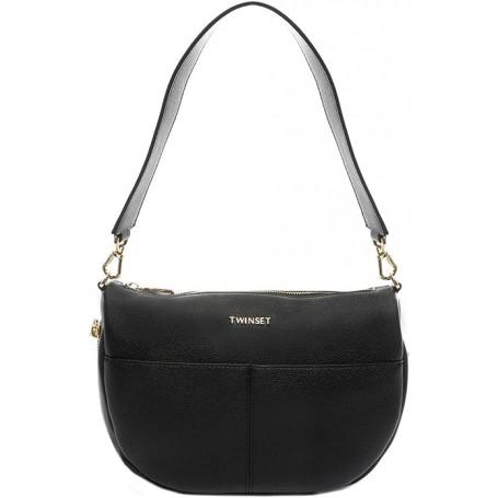 TWINSET Zip Hobo Media Nero 232TB7054 S04871 00006