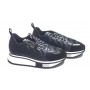 FABI  F65: SNEAKERS CON CUCITURE EFFETTO GEOMETRICO FD7729B0065WBAR900 NERO