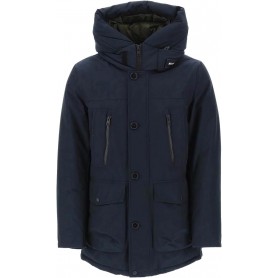 WOOLRICH Uomo Ramar Arctic Parka  Melton Blue