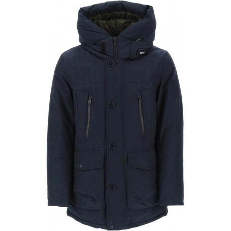 WOOLRICH Uomo Ramar Arctic Parka  Melton Blue