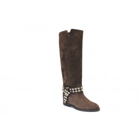 Via Roma 15 Stivale in pelle scamosciata COCONUT