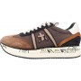 PREMIATA - Donna Conny 6492 Scarpa Sneakers in Pelle e Tessuto Marrone