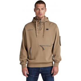 G-STAR RAW Half Zip Loose Hooded Sweater Felpa con Cappuccio Uomo