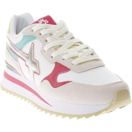 w6yz Yak-W. Suede/Fabric/Metallic White- Primavera Estate 2024