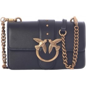 Pinko Love One Mini Cl Vitello Seta, Borsa Donna, NERA, Taglia Unica