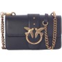 Pinko Love One Mini Cl Vitello Seta, Borsa Donna, NERA, Taglia Unica