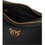 Pinko Half Moon Mini FL Vitello Seta, Borsa Donna, Taglia Unica