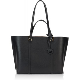 Pinko Carrie Shopper Big Pelle Bottalata, Borsa Donna, Taglia Unica