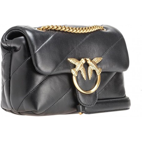 Pinko Love Mini Puff Cl Sheep Nappa, Borsa Donna, Taglia Unica nero