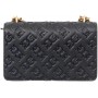 Pinko Borsa love one mini tracolla logo imprimè 100074 A1YB Z99Q BLACK