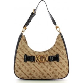 GUESS BORSA DONNA D LATTE/BLACK HWJC8414020LBL aviana borsa a spalla LATTE/BLACK ND