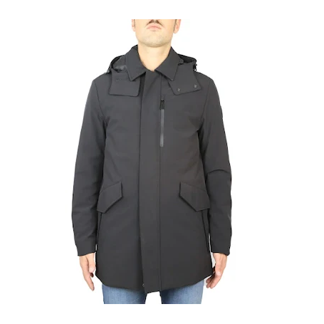 Woolrich BARROW MAC SOFT SHELL COAT NERO