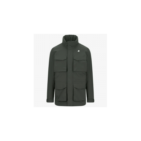 K- Way Field Jacket Manphy Warm Ottoman Green Blackish