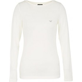 Emporio Armani Fluid Viscose Long Sleeve T-Shirt Donna