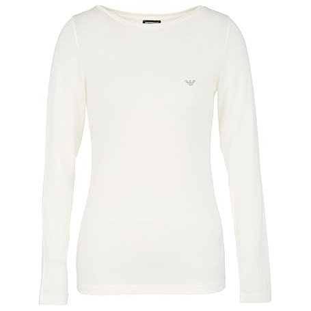 Emporio Armani Fluid Viscose Long Sleeve T-Shirt Donna
