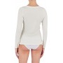 Emporio Armani Fluid Viscose Long Sleeve T-Shirt Donna