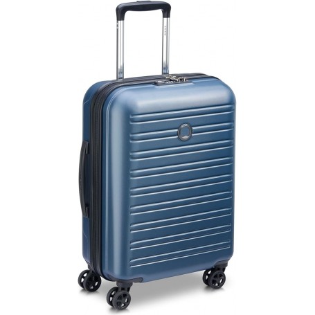 DELSEY PARIS - SEGUR 2.0 - Valigia da Cabina Rigida Sottile - 55x40x20 cm - 35 L - S - Blu