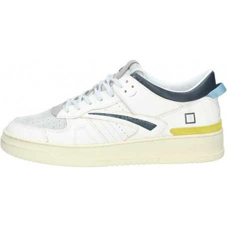 D.A.T.E. Sneaker da Uomo Torneo Bianca, Blu e gialla - TORNEO M 401-TO-CO-WA - Taglia 43