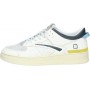 D.A.T.E. Sneaker da Uomo Torneo Bianca, Blu e gialla - TORNEO M 401-TO-CO-WA - Taglia 43
