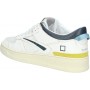 D.A.T.E. Sneaker da Uomo Torneo Bianca, Blu e gialla - TORNEO M 401-TO-CO-WA - Taglia 43