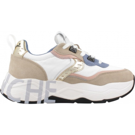 VOILE BLANCHE CLUB105.-Sneakers in Suede e Tessuto Tecnico-Nero