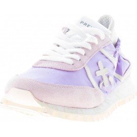 PREMIATA Donna Sneaker SEAND 6250 in Tessuto Lilla e camoscio Rosa con Elastico