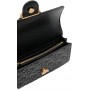 Pinko Borsa love one mini tracolla logo imprimè 100074 A1YB Z99Q BLACK
