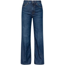 DONDUP Jeans Amber Wide Leg Lavaggio Medio Scuro Pulito. Variante Colore Blu
