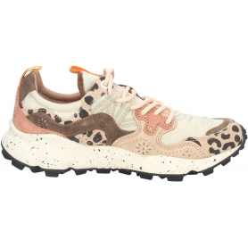 Flower Mountain Sneaker Yamano 3 Uni Suede/Print/Nylon Beige-Milk-Light Brown